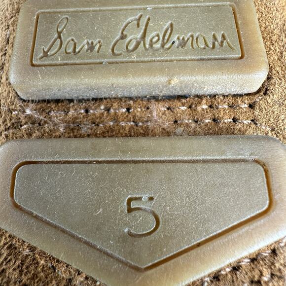 Sam Edelman Womens Suede Moccasins Falto Tan Brown Horse Bit Size 5 - Picture 10 of 10